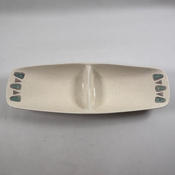 Metlox Other - Vintage Navajo Metlox 16" Rectangular Divided Vegetable Bowl Serving Dish Relish